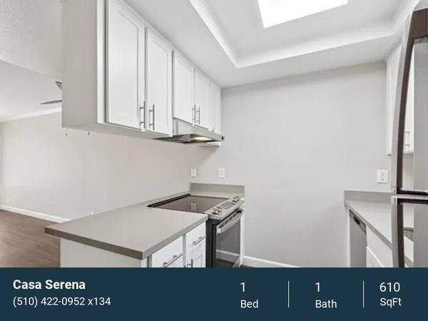 $2,395 / 1br - 610ft2 - Cozy 1 BR/1 BA Oasis, Ample Storage, Brookvale Neighborhood (fremont / union city / newark)63852072634499120