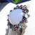 Natural Chalcedony, Amethyst, Topaz; antique silver, Size 7.5 20 thumbnail
