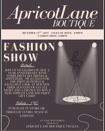 Come celebrate 2 years with Apricot lane 1