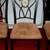 CHAIR SET 4 Kitchen Dining Room Chairs Wrought Iron Cushioned Mosaic 2 thumbnail