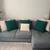 Grey Couch with Throw Pillows 1 thumbnail