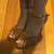 Lace Pattern Light Brown Heels 3 thumbnail