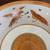Orange Glazed Bowl with Oriental Decor 4 thumbnail