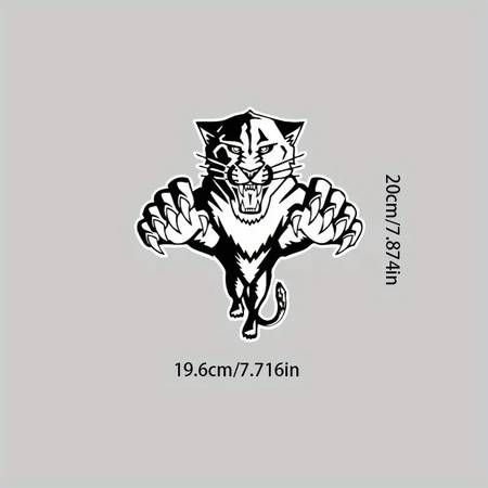 Hockey Stickers NHL Florida Panthers Black White Older Logo Set 4 NEW 1