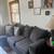 Grey sectional with accent pillows 2 thumbnail