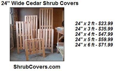A-Frame Wooden Shrub Covers 1