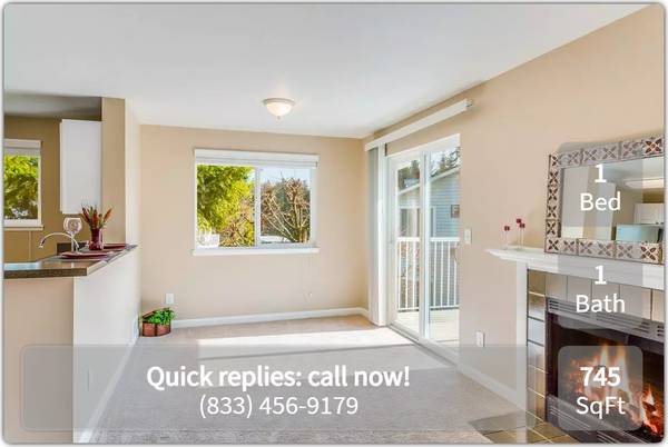 $2,102 / 1br - 745ft2 - Life's better here: Discover the charm of our 1 BR. (Renton - Riverview Park)64031135758339121
