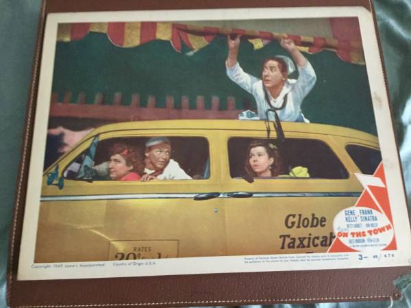 Frank Sinatra Gene Kelly On The Town 11"x14" original poster 1