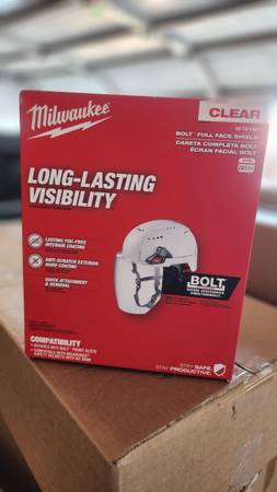 Milwaukee BOLT Full Face Shield Clear 1