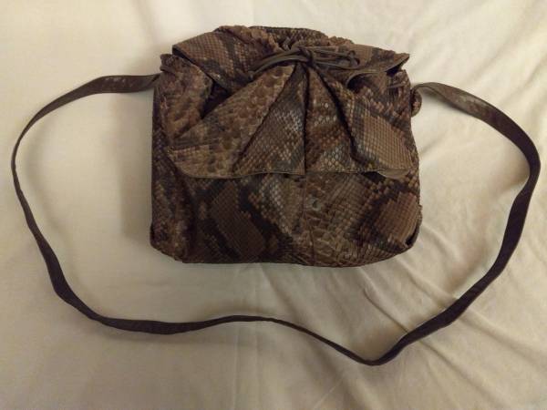 ^ Vintage Brazilian designer snakeskin shoulder bag ^ 1