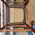 Vintage pair oak cane-bottomed kitchen chairs 2 thumbnail