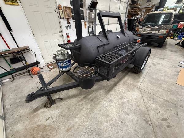 300 gallon Custom Cast Iron competetion smoker. 1