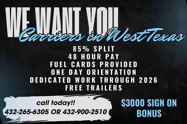 📢 💸  $3,000 SIGN ON, YOUR TRUCK, OUR TRAILERS! OWNER OPS  💸 📢 1
