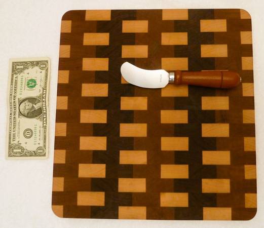 New in Box, $30 obo: Local Made Walnut/Hard Maple Cheese Board/Server 1