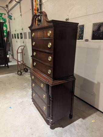 Antique Mahongany Tall Dresser 4 over 3 High Boy - $400 (Hillsborough)63470912663425121