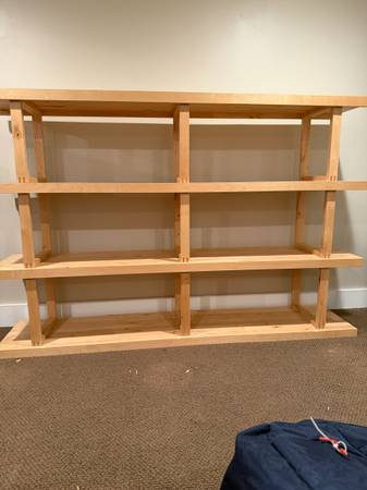 Solid wood IKEA Norrebo bookshelves 1