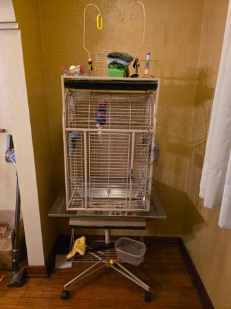 Bird cage animal environment new stainless steel skirt 1