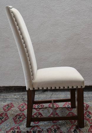 Collection of Six (6) Crown Mark Brand Wood and Fabric Dining Chairs - $800 (san jose downtown)63471475500931124