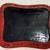 Cinnabar Black and Red Wood and Laquer Tray 2 thumbnail