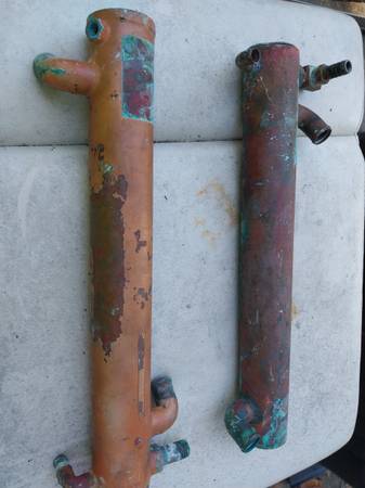 Two small marine heat exchangers 1