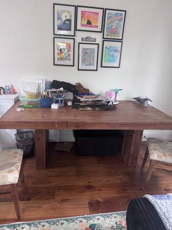 FREE Rustic Wood Dining Table 1