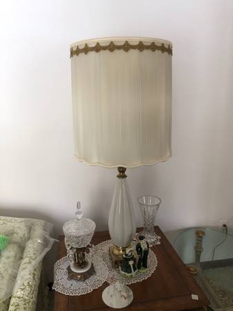 Vintage MCM Ceramic Table Lamp Mid-Century (2 available) Hollywood 1