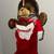 SF 49ers NFL Football Plush Bear Christmas Stocking Vintage 1993 1 thumbnail