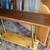 New handcrafted Walnut wood slab Console sofa table entry table with pure brass  6 thumbnail