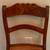 Vintage Early American Solid Wood Mesh Seat Kitchen Chair 2 thumbnail