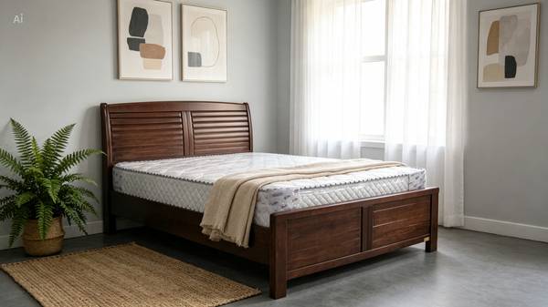Super Deal Double bed frame with Mattress 1