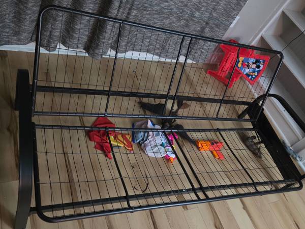 FREE full size bed frame that folds. 1