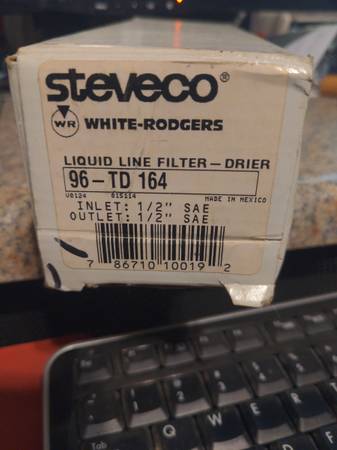 White Rogers '96-TD-164 liquid line filter 1