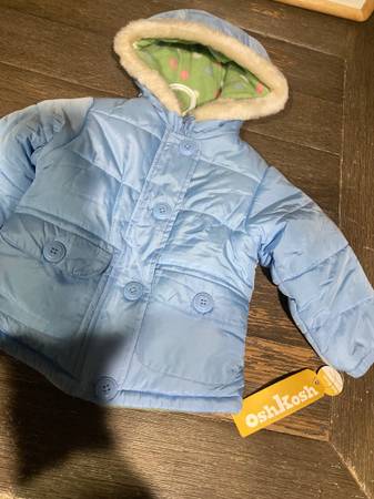 NEW Oshkosh Reversable Jacket with Fleece inside Size 2T Retail $60 1