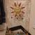 Vintage white metal planter with large sun. 4 thumbnail