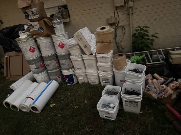 TPO MATERIALS ROLLS GLUE SCREWS spin pan 1