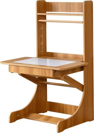Adjustable Kids Drafting Desk, Height & Angle Adjustable Wooden Art Dr 1