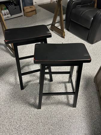 Black 29" Tall Barstools 1