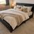 Brand new full size black faux leather platform bed frame with mattres 1 thumbnail