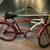 Red white stanford colors beach cruiser bike with lights 1 thumbnail