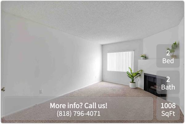 $2,782 / 2br - 1008ft2 - Convenient location for commuters – On the bus line! 2 bed, 2 bath (Studio City - Near Universal City Walk)63863785346689122