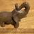 Vintage alabaster elephant figurine, made in Brasil 2 thumbnail