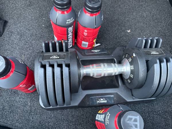 FLYBIRD Adjustable Dumbbell, 25LB Single Dumbbell 1