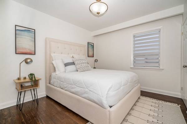 Queen size solid wood throughout bedframe 1