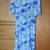 Vintage Jonathan Martin Blue Floral Ruffle Hem Dress Size M 4 thumbnail