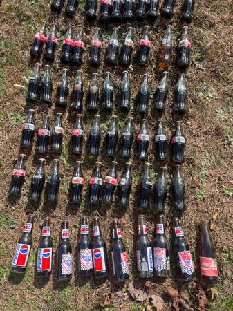 300 Coca Cola Bottle Collection - Glass and Aluminum - NASCAR / 1