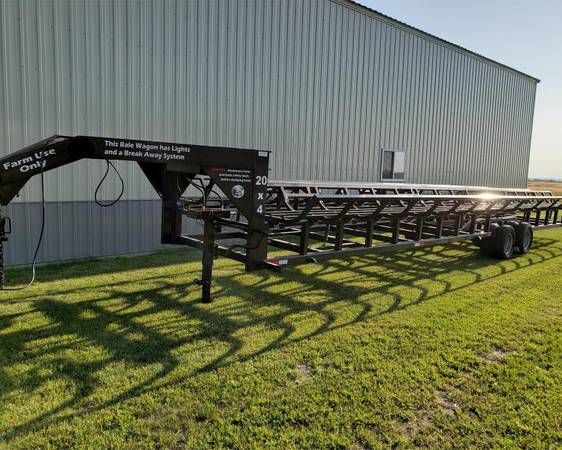 2024 Industrias America 20x4 Double Wide Bale Wagon – Tandem Axles 1