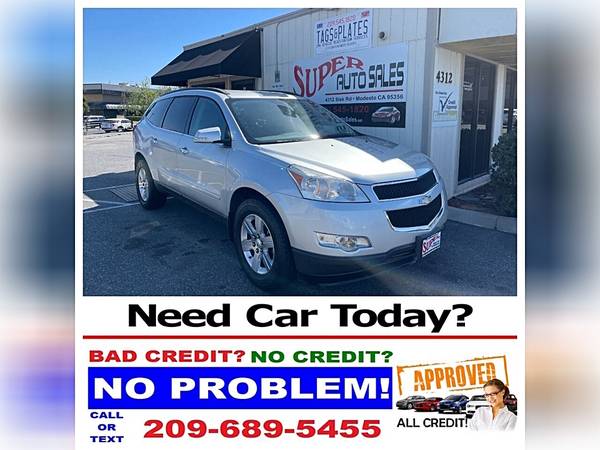2012 Chevy Traverse LT  3 Row 7-Passengers Family size SUV  3.6 Liter 1