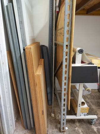 Heavy duty shelf 4'x4'x7' tall 1