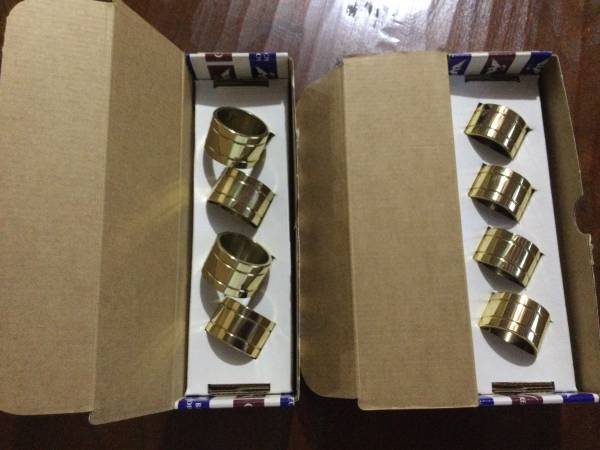 BALDWIN Napkin Rings Devon Polished Brass, Original Box 1