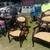 4-Piece Antique Style Parlor Seating Set w/ Damask Upholstery 2 thumbnail